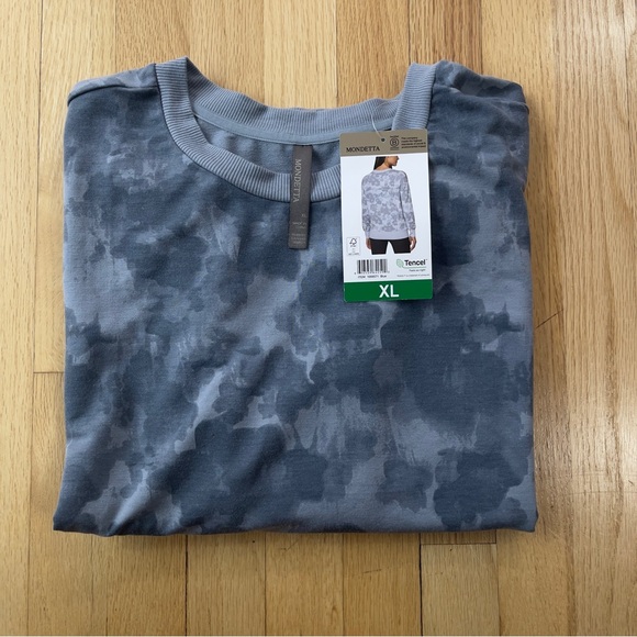 Mondetta Crew Neck Long Sleeve Lightweight Active Top Women's - Picture 3 of 12